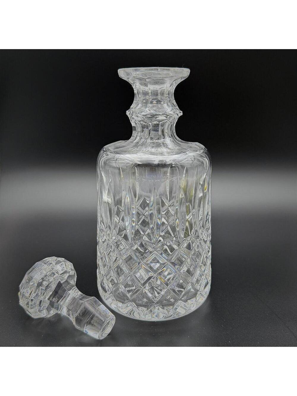 Vintage Waterford Crystal Spirit Decanter & Stopper, 9.5" Whisky Bottle, 104